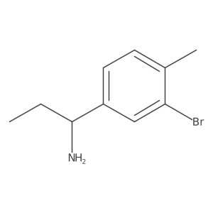 (R)-1-(3-Bromo-4-methylphenyl)propan-1-amine结构式