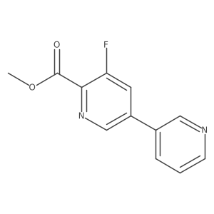 Methyl 3-fluoro-5-pyridin-3-ylpyridine-2-carboxylate Structure