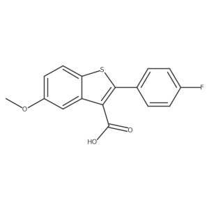 2-(4-Fluorophenyl)-5-methoxybenzo[B]thiophene-3-carboxylic acid Structure