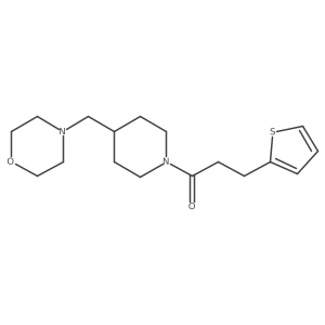 1-[4-(4-Morpholinylmethyl)-1-piperidinyl]-3-(2-thienyl)-1-propanone结构式