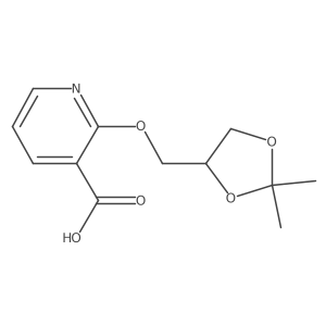 (R)-2-((2,2-dimethyl-1,3-dioxolan-4-yl)methoxy)nicotinic acid结构式