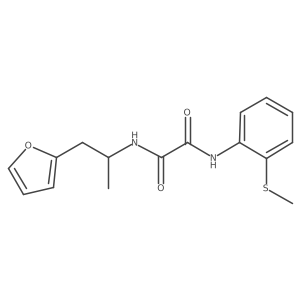 N1-(1-(furan-2-yl)propan-2-yl)-N2-(2-(methylthio)phenyl)oxalamide Structure
