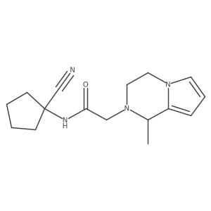 N-(1-cyanocyclopentyl)-2-{1-methyl-1H,2H,3H,4H-pyrrolo[1,2-a]pyrazin-2-yl}acetamide结构式