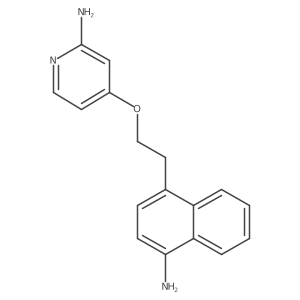 4-(2-(4-Aminonaphthalen-1-yl)ethoxy)pyridin-2-amine Structure