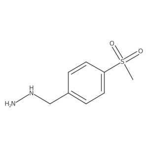 [[4-(Methylsulfonyl)phenyl]methyl]hydrazineHClsalt Structure