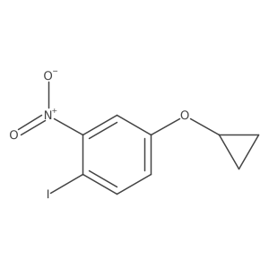 4-Cyclopropoxy-1-iodo-2-nitrobenzene Structure