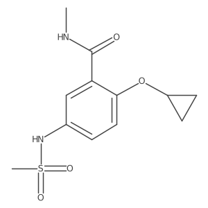 2-Cyclopropoxy-N-methyl-5-(methylsulfonamido)benzamide Structure
