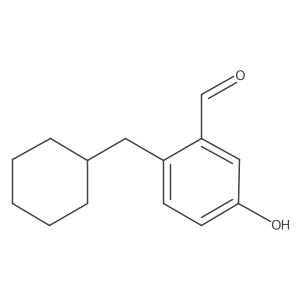 2-(Cyclohexylmethyl)-5-hydroxybenzaldehyde结构式