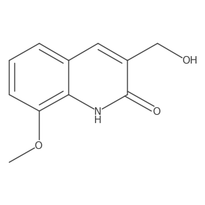 3-(Hydroxymethyl)-8-methoxyquinolin-2(1H)-one Structure