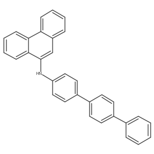 N-([1,1':4',1''-Terphenyl]-4-yl)phenanthren-9-amine Structure