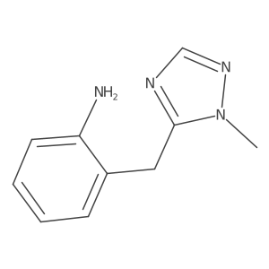 2-((1-Methyl-1h-1,2,4-triazol-5-yl)methyl)aniline结构式
