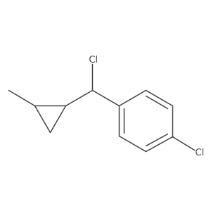 1-Chloro-4-[chloro(2-methylcyclopropyl)methyl]benzene Structure