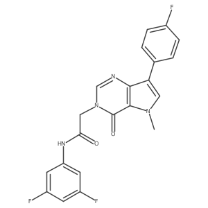 N-(3,5-difluorophenyl)-2-(7-(4-fluorophenyl)-5-methyl-4-oxo-4,5-dihydro-3H-pyrrolo[3,2-d]pyrimidin-3-yl)acetamide Structure