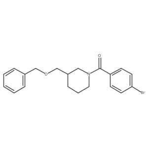 (3-((Benzyloxy)methyl)piperidin-1-yl)(4-bromophenyl)methanone Structure