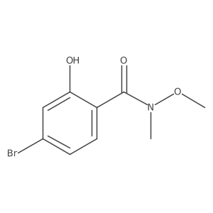 4-bromo-2-hydroxy-N-methoxy-N-methylbenzamide Structure