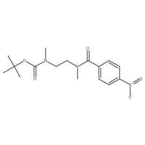 N-methyl-N-[2-[methyl(4-nitrobenzoyl)amino]ethyl]carbamic acid 1,1-dimethylethyl ester Structure