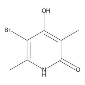 5-Bromo-3,6-dimethylpyridine-2,4-diol Structure