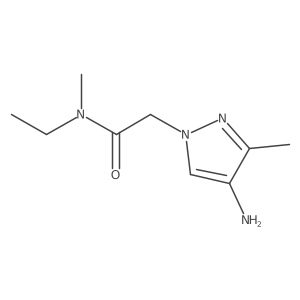 2-(4-Amino-3-methyl-1H-pyrazol-1-YL)-N-ethyl-N-methylacetamide结构式