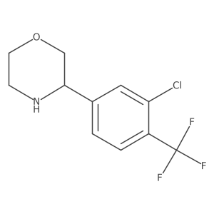 3-[3-Chloro-4-(trifluoromethyl)phenyl]morpholine Structure
