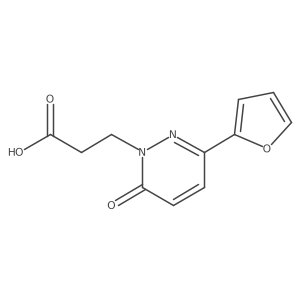 3-[3-(Furan-2-yl)-6-oxopyridazin-1-yl]propanoic acid Structure