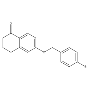 6-((4-Bromobenzyl)oxy)-3,4-dihydronaphthalen-1(2H)-one Structure