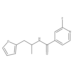 2-fluoro-N-[1-(furan-2-yl)propan-2-yl]pyridine-4-carboxamide Structure