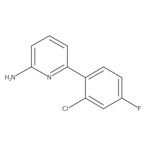 6-(2-Chloro-4-fluorophenyl)pyridin-2-amine Structure