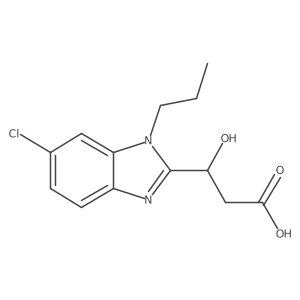 3-(6-Chloro-1-propyl-1H-benzo[d]imidazol-2-yl)-3-hydroxypropanoic acid Structure