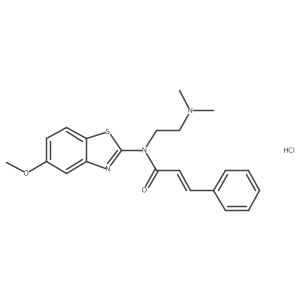 N-(2-(dimethylamino)ethyl)-N-(5-methoxybenzo[d]thiazol-2-yl)cinnamamide hydrochloride Structure