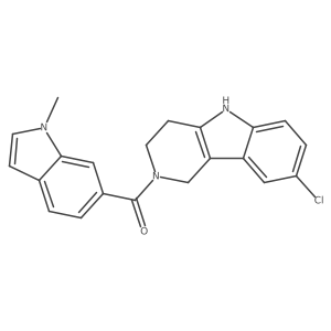 (8-chloro-1,3,4,5-tetrahydro-2H-pyrido[4,3-b]indol-2-yl)(1-methyl-1H-indol-6-yl)methanone Structure