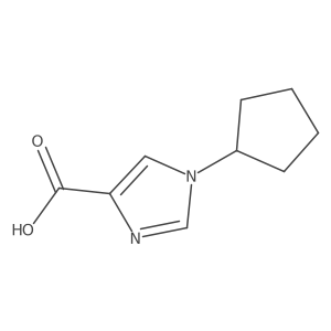 1-cyclopentyl-1H-imidazole-4-carboxylic acid Structure