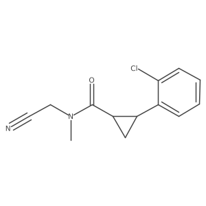 2-(2-chlorophenyl)-N-(cyanomethyl)-N-methylcyclopropane-1-carboxamide Structure