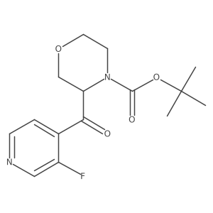 tert-Butyl 3-(3-fluoroisonicotinoyl)morpholine-4-carboxylate Structure