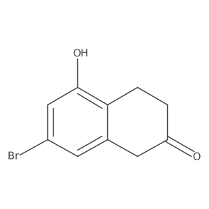 7-Bromo-5-hydroxy-3,4-dihydronaphthalen-2(1H)-one Structure
