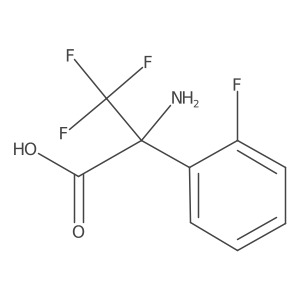 2-Amino-3,3,3-trifluoro-2-(2-fluorophenyl)propanoic acid结构式