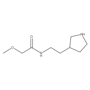 2-methoxy-N-[2-(pyrrolidin-3-yl)ethyl]acetamide结构式