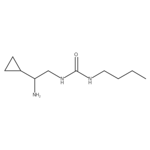 1-(2-amino-2-cyclopropyl-ethyl)-3-butyl-urea Structure