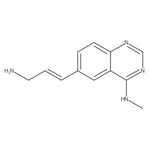 6-[(E)-3-aminoprop-1-enyl]-N-methylquinazolin-4-amine结构式