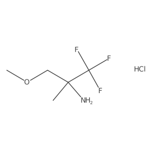 1,1,1-Trifluoro-3-methoxy-2-methylpropan-2-amine hydrochloride Structure