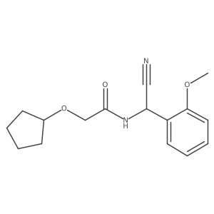 N-[cyano(2-methoxyphenyl)methyl]-2-(cyclopentyloxy)acetamide Structure