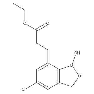 5-Chloro-1,3-dihydro-1-hydroxy-2,1-benzoxaborole-7-propanoic acid ethyl ester Structure