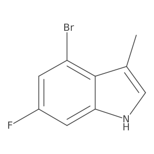 4-Bromo-6-fluoro-3-methylindole Structure
