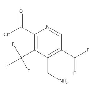 4-(Aminomethyl)-5-(difluoromethyl)-3-(trifluoromethyl)picolinoyl chloride结构式