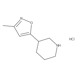 3-(3-Methyl-5-isoxazolyl)piperidine hydrochloride Structure