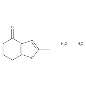 2-methyl-6,7-dihydro-1-benzofuran-4(5H)-one dihydrate Structure