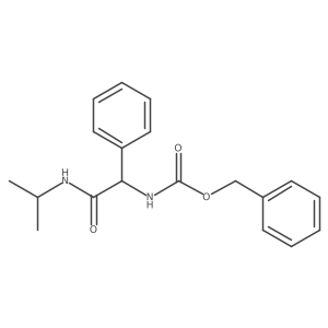 N-Cbz-N'-isopropyl-DL-phenylglycinamide结构式