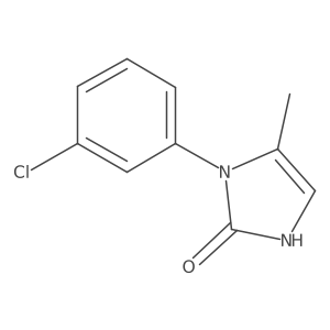 1-(3-Chlorophenyl)-5-methyl-2,3-dihydro-1H-imidazol-2-one Structure