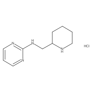 N-(piperidin-2-ylmethyl)pyrimidin-2-amine hydrochloride Structure