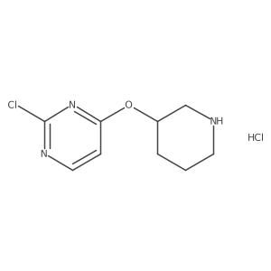 (R)-2-chloro-4-(piperidin-3-yloxy)pyrimidine hydrochloride Structure
