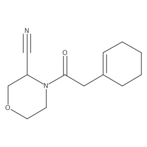 4-[2-(Cyclohexen-1-yl)acetyl]morpholine-3-carbonitrile结构式